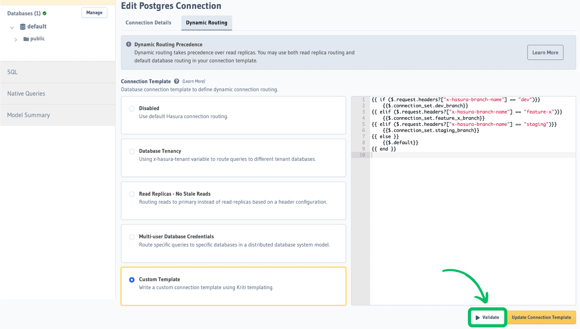 Validate Dynamic Routing