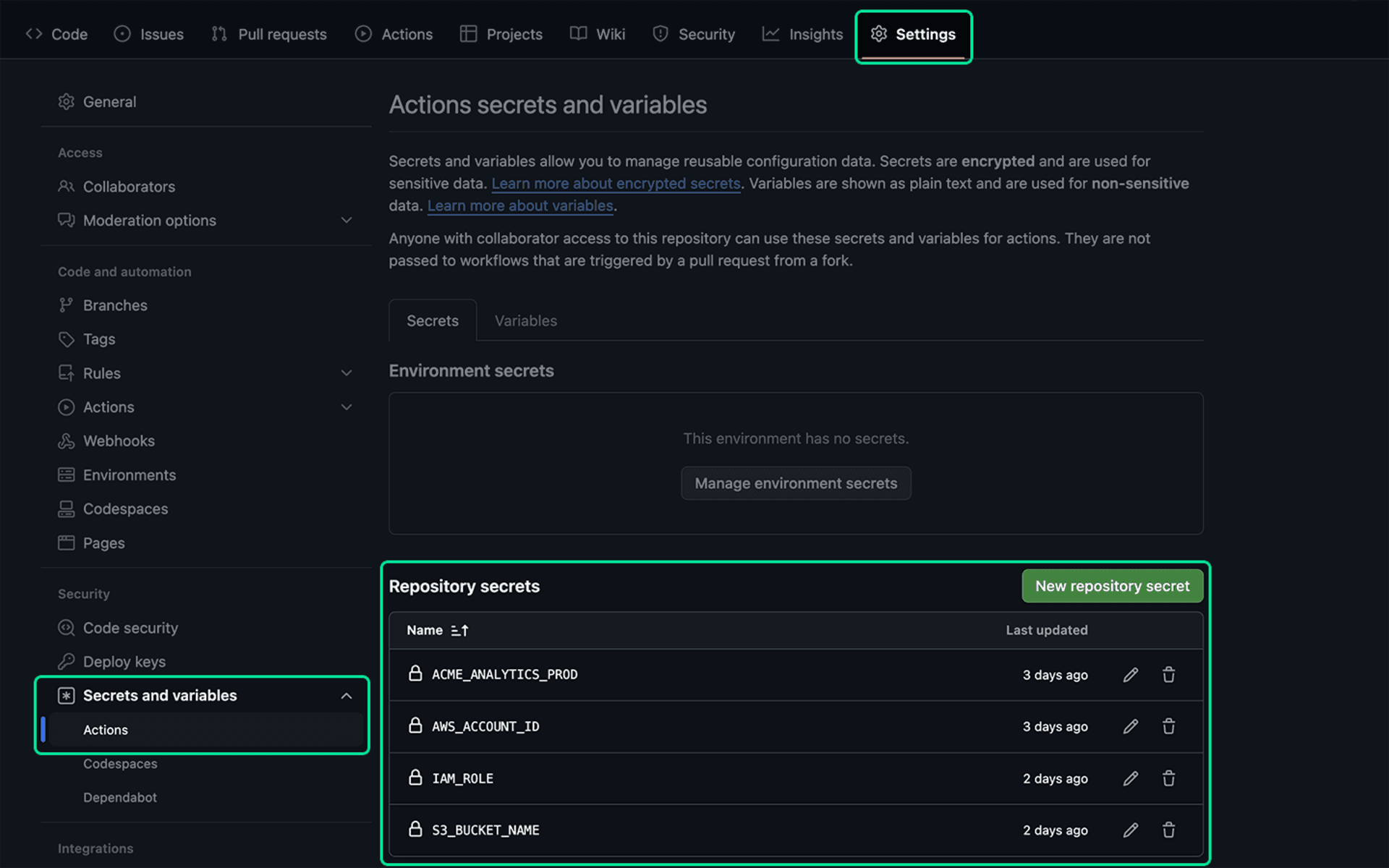 S3 backup three databases